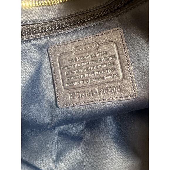 NWT Coach F25205 Taylor Alexis Leather Carryall B4 Midnight Navy - Picture 10 of 11